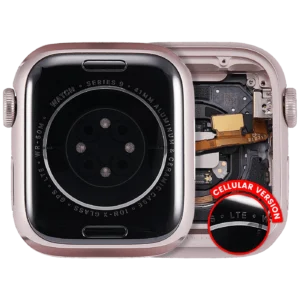 Housing Assembly Compatible For Watch Series 9 (41MM) (Used OEM Pull: Grade A) (Cellular Version) (Aluminum / Pink)