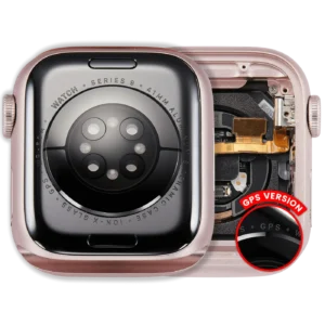 Housing Assembly Compatible For Watch Series 9 (41MM) (Used OEM Pull: Grade A) (GPS Version) (Aluminum / Pink)