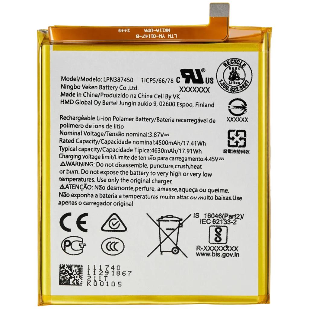 Replacement Battery For Nokia XR20