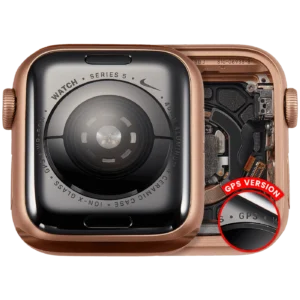 Housing Assembly Compatible For Watch Series 5 (40MM) (Used OEM Pull: Grade A) (GPS Version) (Aluminum / Gold)