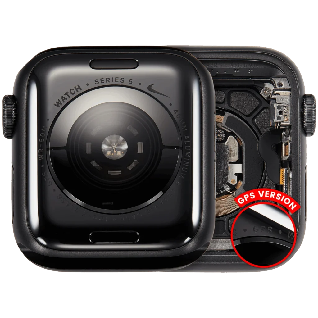 Housing Assembly Compatible For Watch Series 5 (40MM) (Used OEM Pull: Grade A) (GPS Version) (Aluminum / Space Black)