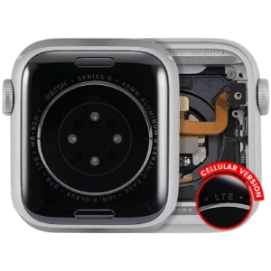 Housing Assembly Compatible For Watch Series 6 (40MM) (Used OEM Pull: Grade A) (Cellular Version) (Aluminum / Silver)