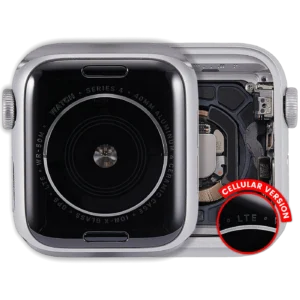 Housing Assembly Compatible For Watch Series 4 (40MM) (Used OEM Pull: Grade A) (Cellular Version) (Aluminum / Silver)