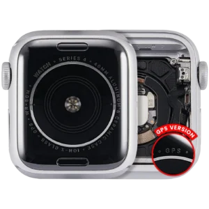 Housing Assembly Compatible For Watch Series 4 (40MM) (Used OEM Pull: Grade A) (GPS Version) (Aluminum / Silver)