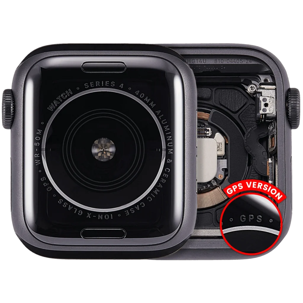 Housing Assembly Compatible For Watch Series 4 (40MM) (Used OEM Pull: Grade A) (GPS Version) (Aluminum / Space Black)