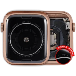 Housing Assembly Compatible For Watch Series 4 (44MM) (Used OEM Pull: Grade A) (Cellular Version) (Aluminum / Gold)