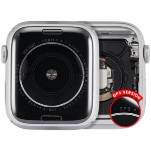 Housing Assembly Compatible For Watch Series 4 (44MM) (Used OEM Pull: Grade A) (GPS Version) (Aluminum / Silver)