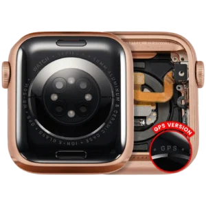 Housing Assembly Compatible For Watch Series 6 (40MM) (Used OEM Pull: Grade A) (GPS Version) (Aluminum / Rose Gold)