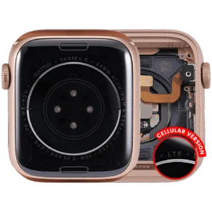 Housing Assembly Compatible For Watch Series 6 (44MM) (Used OEM Pull: Grade A) (Cellular Version) (Aluminum / Rose Gold)