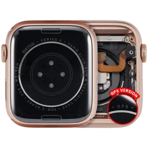 Housing Assembly Compatible For Watch Series 6 (44MM) (Used OEM Pull: Grade A) (GPS Version) (Aluminum / Rose Gold)