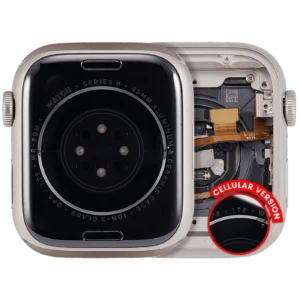 Housing Assembly Compatible For Watch Series 9 (45MM) (Used OEM Pull: Grade A) (Cellular Version) (Aluminum / Starlight)