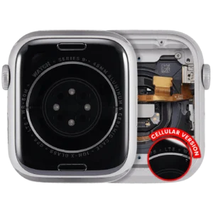 Housing Assembly Compatible For Watch Series 9 (45MM) (Used OEM Pull: Grade A) (Cellular Version) (Aluminum / Silver)