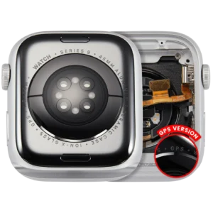 Housing Assembly Compatible For Watch Series 9 (45MM) (Used OEM Pull: Grade A) (GPS Version) (Aluminum / Silver)