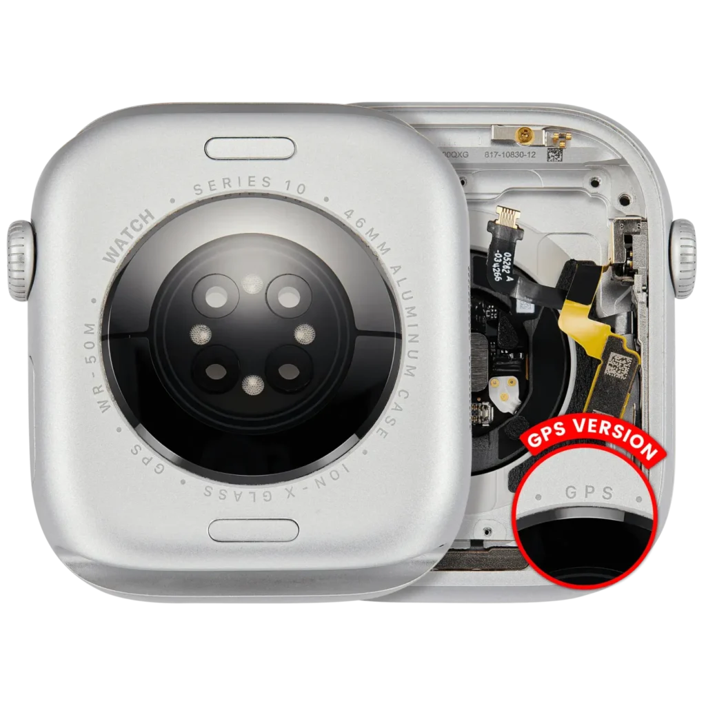 Housing Assembly Compatible For Watch Series 10 (46MM) (Used OEM Pull: Grade A) (GPS Version) (Aluminum / Silver)