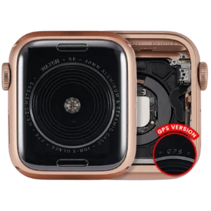 Housing Assembly Compatible For Watch Series SE 1st (40MM) (Used OEM Pull: Grade A) (GPS Version) (Aluminum / Gold)