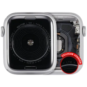 Housing Assembly Compatible For Watch Series SE 1st (44MM) (Used OEM Pull: Grade A) (Cellular Version) (Aluminum / Silver)
