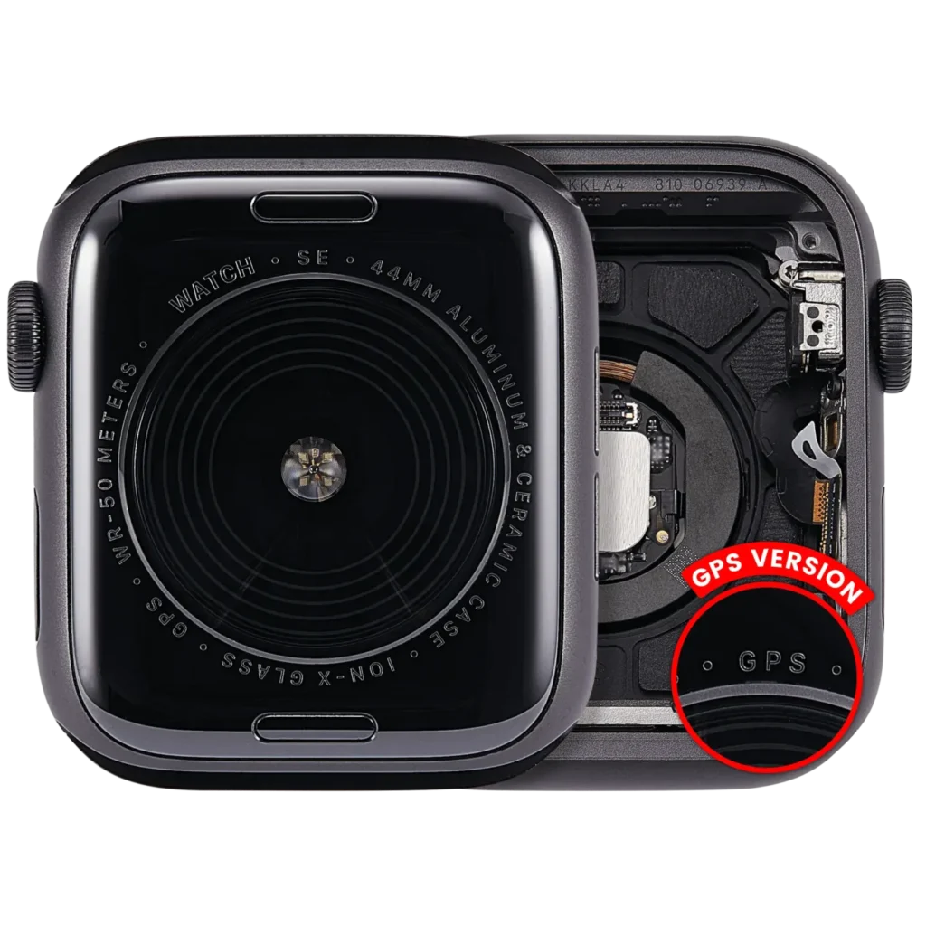 Housing Assembly Compatible For Watch Series SE 1st (44MM) (Used OEM Pull: Grade A) (GPS Version) (Aluminum / Space Black)