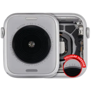 Housing Assembly Compatible For Watch Series SE 2nd (44MM) (Used OEM Pull: Grade A) (Cellular Version) (Aluminum / Silver)