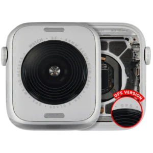 Housing Assembly Compatible For Watch Series SE 2nd (44MM) (Used OEM Pull: Grade A) (GPS Version) (Aluminum / Silver)