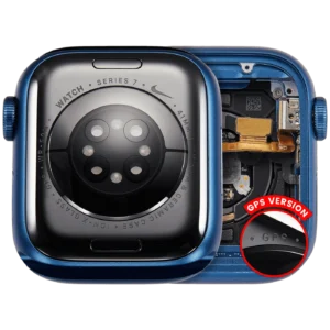 Housing Assembly Compatible For Watch Series 7 (41MM) (Used OEM Pull: Grade A) (GPS Version) (Aluminum / Blue)