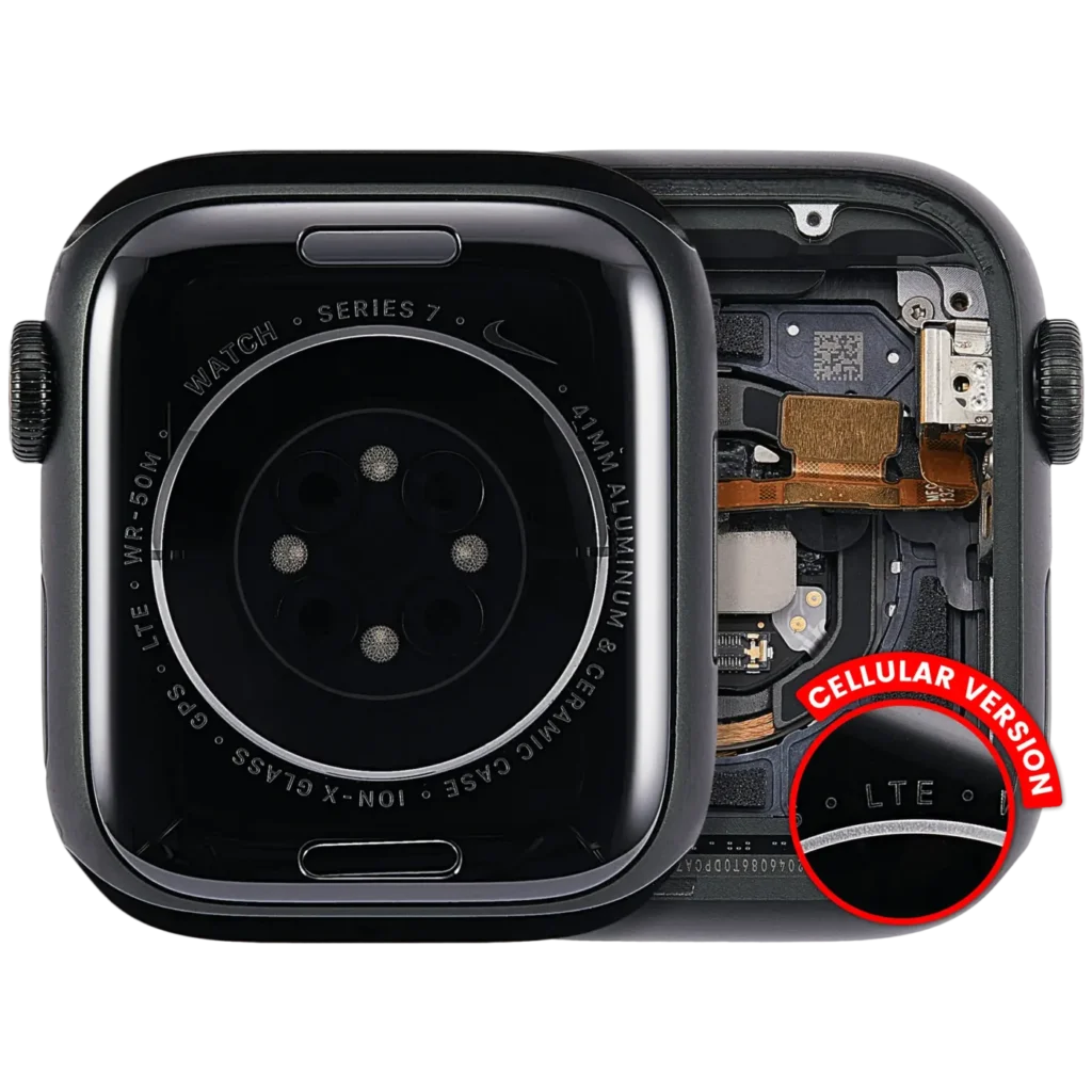Housing Assembly Compatible For Watch Series 7 (41MM) (Used OEM Pull: Grade A) (Cellular Version) (Aluminum / Green)
