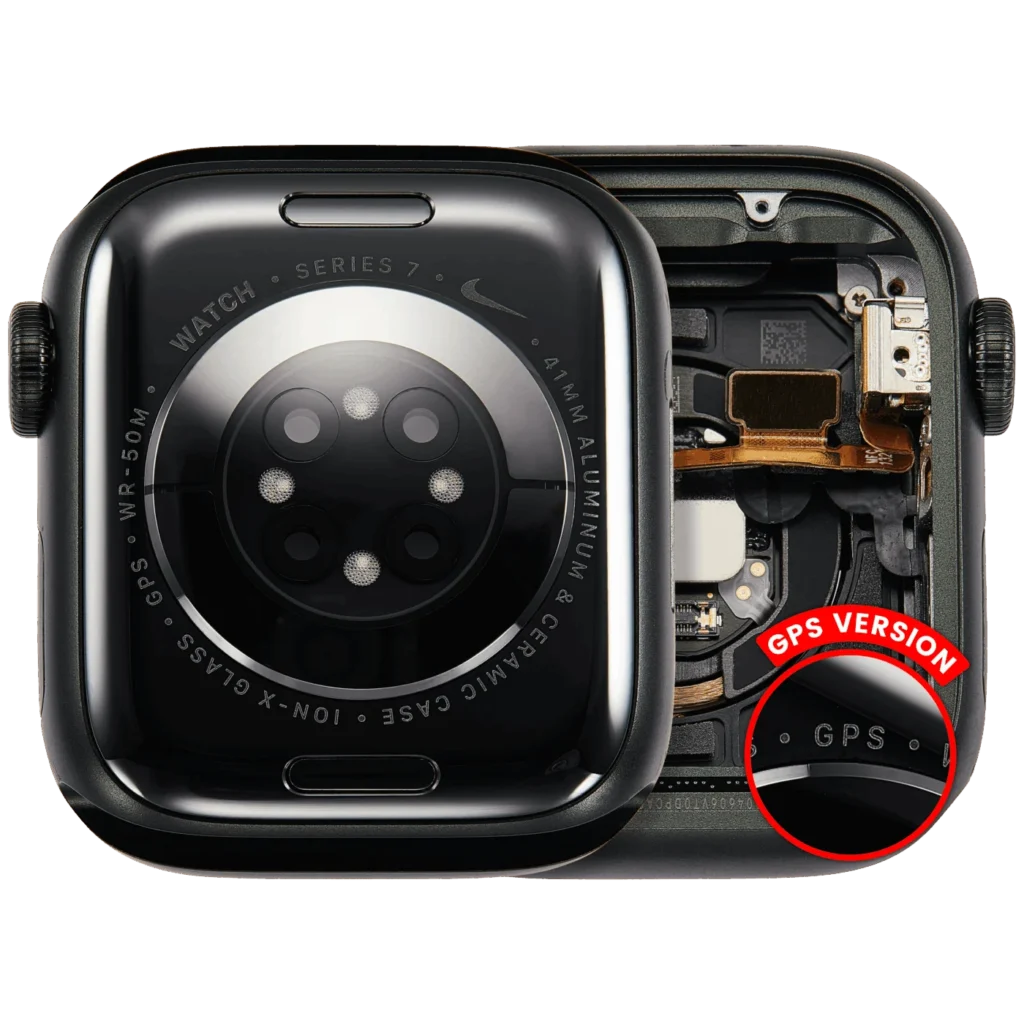 Housing Assembly Compatible For Watch Series 7 (41MM) (Used OEM Pull: Grade A) (GPS Version) (Aluminum / Green)