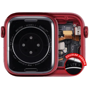 Housing Assembly Compatible For Watch Series 7 (41MM) (Used OEM Pull: Grade A) (Cellular Version) (Aluminum / Red)