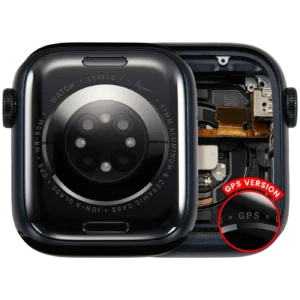 Housing Assembly Compatible For Watch Series 7 (41MM) (Used OEM Pull: Grade A) (GPS Version) (Aluminum / Space Black)