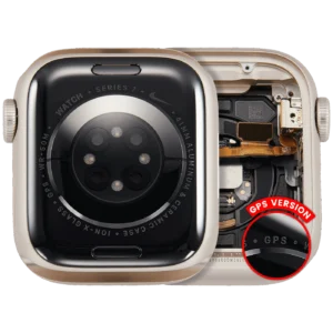 Housing Assembly Compatible For Watch Series 7 (41MM) (Used OEM Pull: Grade A) (GPS Version) (Aluminum / Starlight)