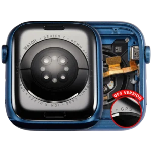 Housing Assembly Compatible For Watch Series 7 (45MM) (Used OEM Pull: Grade A) (GPS Version) (Aluminum / Blue)