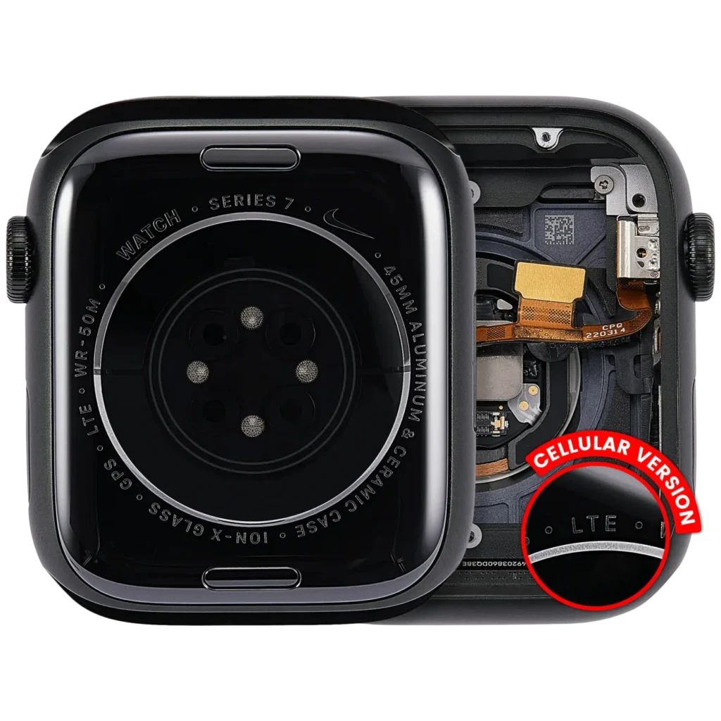 Housing Assembly Compatible For Watch Series 7 (45MM) (Used OEM Pull: Grade A) (Cellular Version) (Aluminum / Green)