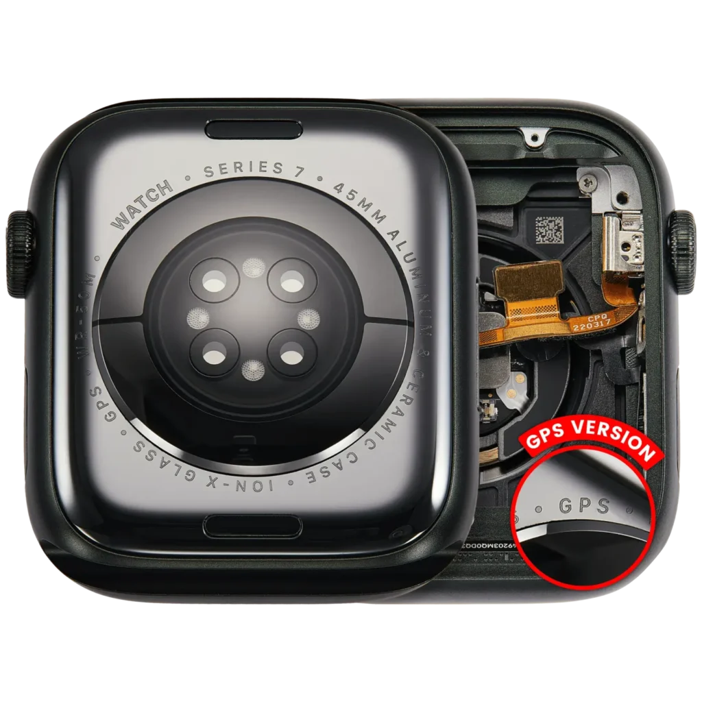 Housing Assembly Compatible For Watch Series 7 (45MM) (Used OEM Pull: Grade A) (GPS Version) (Aluminum / Green)