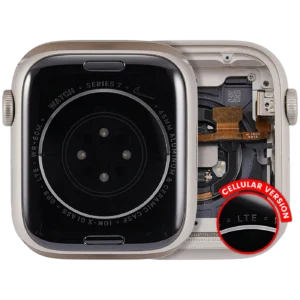 Housing Assembly Compatible For Watch Series 7 (45MM) (Used OEM Pull: Grade A) (Cellular Version) (Aluminum / Starlight)