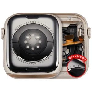 Housing Assembly Compatible For Watch Series 7 (45MM) (Used OEM Pull: Grade A) (GPS Version) (Aluminum / Starlight)