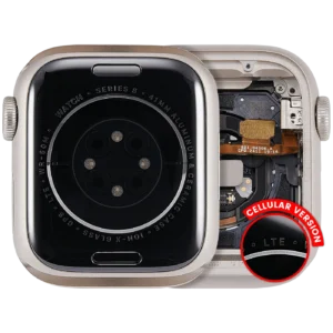 Housing Assembly Compatible For Watch Series 8 (41MM) (Used OEM Pull: Grade A) (Cellular Version) (Aluminum / Starlight)