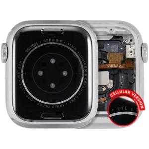 Housing Assembly Compatible For Watch Series 8 (41MM) (Used OEM Pull: Grade A)) (Cellular Version) (Aluminum / Silver)