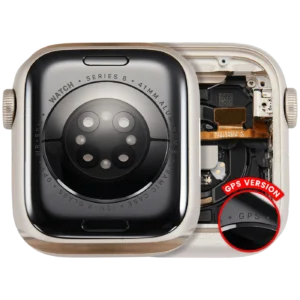 Housing Assembly Compatible For Watch Series 8 (41MM) (Used OEM Pull: Grade A) (GPS Version) (Aluminum / Starlight)