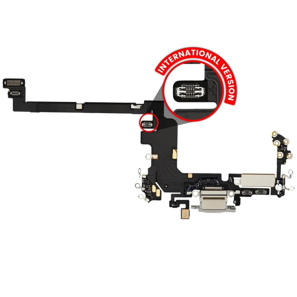 Charging Port Flex Cable for iPhone 17 Pro (Premium) (International Version) (Silver)