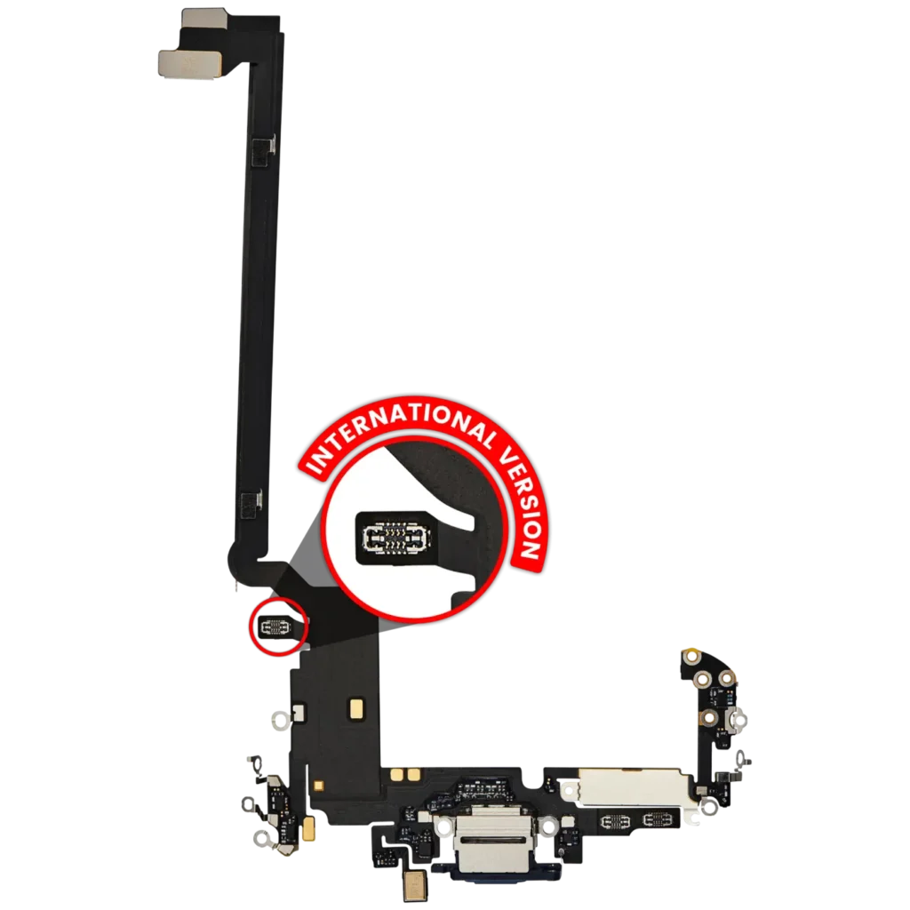 Charging Port Flex Cable for iPhone 17 Pro Max (Premium) (International Version) (Deep Blue)