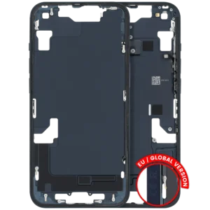 Mid-Frame Housing W/ Small Parts For iPhone 14 (EU / Global Version) (Used OEM Pull: Grade B) (Midnight)
