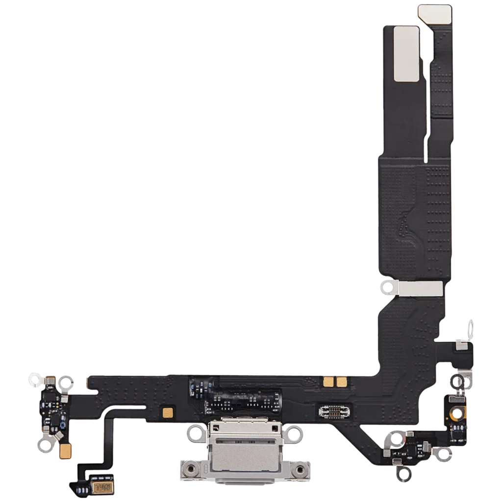 Charging Port Flex Cable Compatible For iPhone 17 (Premium) (White)