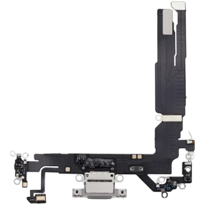 Charging Port Flex Cable For iPhone 17 (Aftermarket Plus) (White)