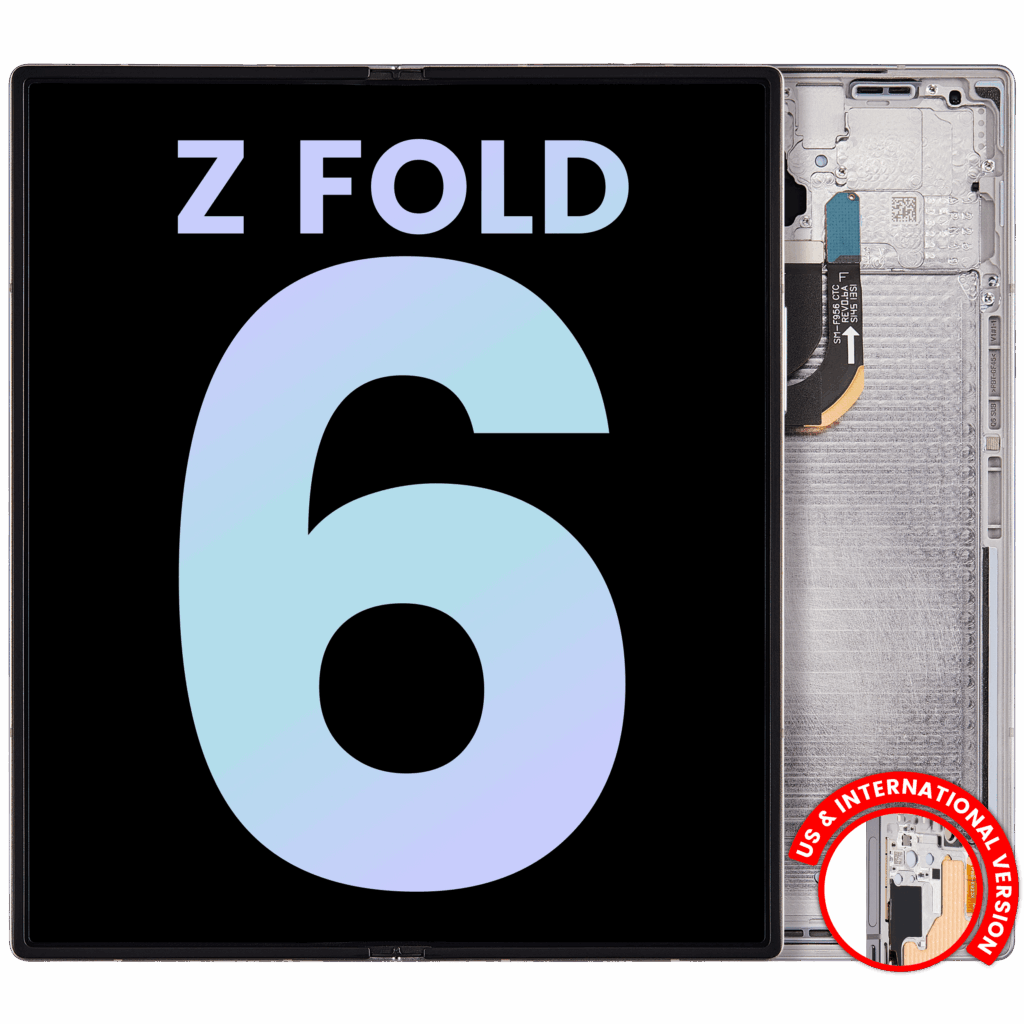 Inner OLED Assembly With Frame For Samsung Galaxy Z Fold 6 5G (US & International) (Service Pack) (Silver Shadow)