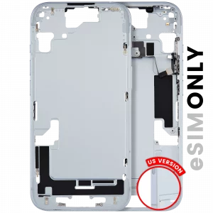 Mid-Frame Housing W/ Small Parts For iPhone 15 (US Version) (Used OEM Pull: Grade C) (Blue)