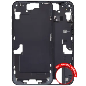 Mid-Frame Housing W/ Small Parts For iPhone 15 Plus (EU / Global Version) (Used OEM Pull: Grade A) (Black)