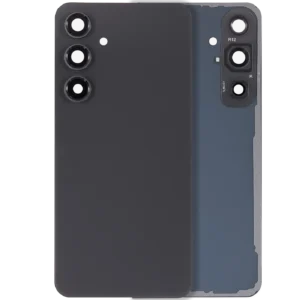Back Cover Glass With Camera Lens For Samsung Galaxy S24 FE (No Logo) (Aftermarket Plus) (Graphite)