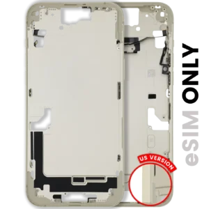 Mid-Frame Housing W/ Small Parts For iPhone 15 Plus (US Version) (Used OEM Pull: Grade A) (Yellow)