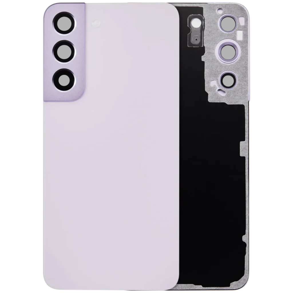 Back Cover Glass With Camera Lens For Samsung Galaxy S22 5G (No Logo) (Aftermarket Plus) (Bora Purple)