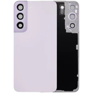 Back Cover Glass With Camera Lens For Samsung Galaxy S22 5G (No Logo) (Aftermarket Plus) (Bora Purple)