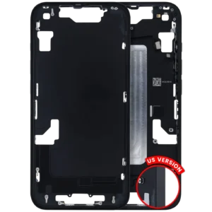 Mid-Frame Housing W/ Small Parts For iPhone 16e / 17e (US Version) (Used OEM Pull: Grade A) (Black)
